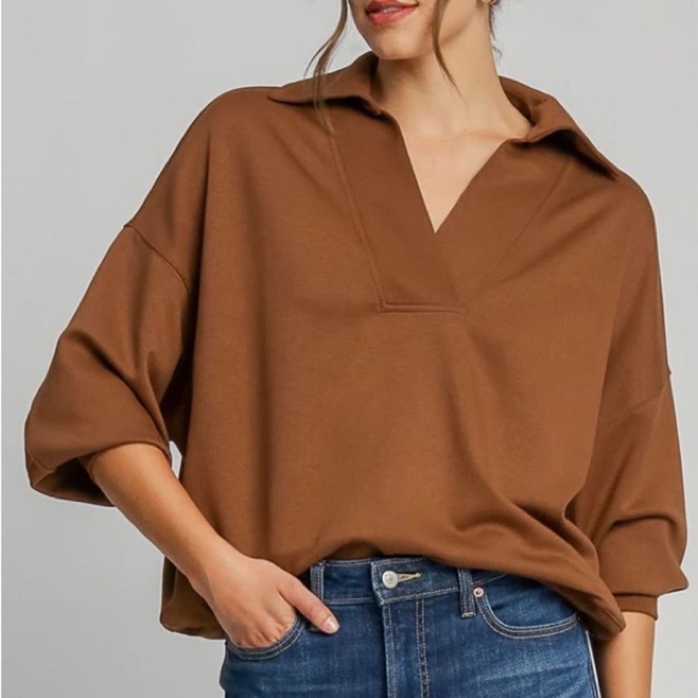 Luxe Knit Collared Top